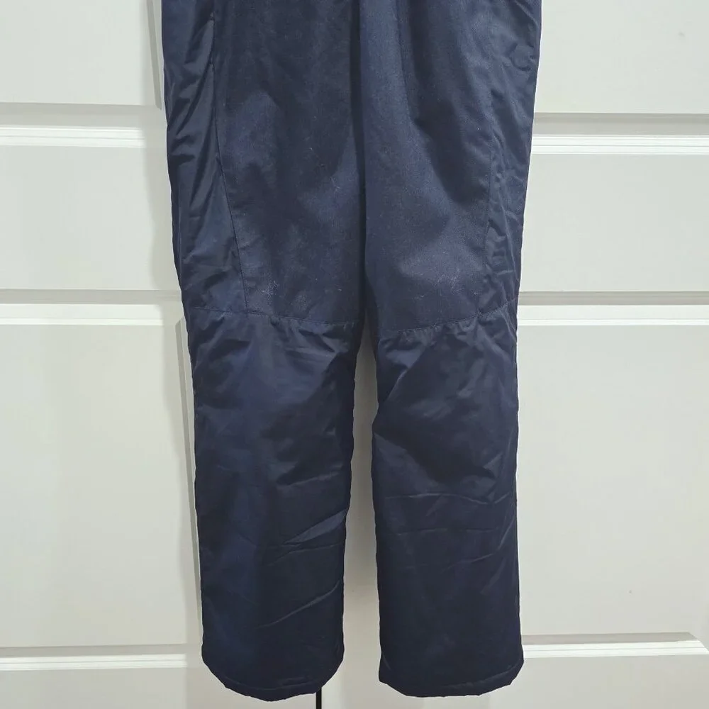 Nwot Lands End - 18 Big Kids Waterproof Insulated Iron Knee Snow‎ Bib In Navy